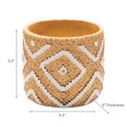 thumbnail image 3 of 5.5" Verona Round Stone Weave Planter, 3 of 3