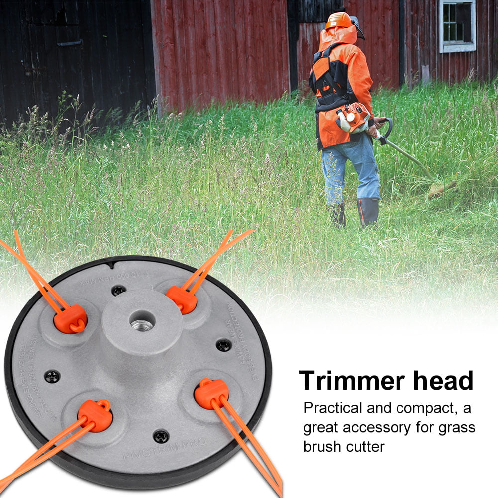 Details about   Aluminum Grass Trimmer Head Brush Cutter Strimmer Lawn Mower Accessory With 4