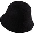 thumbnail image 2 of CoCopeaunts Beanie Hat for Women Winter Warm Plush Bucket Hat Solid Color Knit Hip Hop Casual Elastic Foldable Mens Skull Cap, 2 of 8