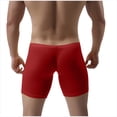 thumbnail image 4 of Wo-Fusoul Men's Gradient Solid Color Square-Cut Sexy Low-Rise Underwear, 4 of 7