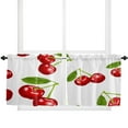 thumbnail image 6 of Cherry Fruit White Curtains Home Decor Living Room Kitchen Balcony Room Window Curtain Bedroom Patio Decoration, 6 of 7