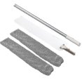 thumbnail image 1 of Duster, Adjustable Long Dust Brush And 2 Washable Fabric Covers, Flexible Flat Duster Household Mop For Dirt And Hair, Under The Sofa, 1 of 4
