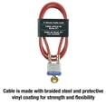 thumbnail image 3 of Cable Lock Master Lock 719D de acero con candado integrado de 91 cm, 3 of 6
