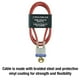 thumbnail image 3 of Cable Lock Master Lock 719D de acero con candado integrado de 91 cm, 3 of 6
