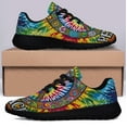 thumbnail image 3 of Hippie Peace Sign Shoes Sneakers Black Size 5, 3 of 7