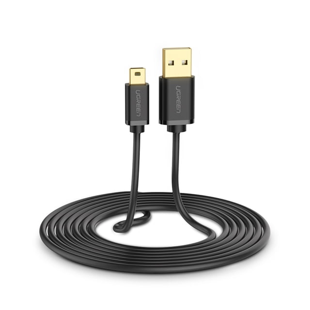 Adaptador UGREEN USB-A 2.0 a Mini de 5 Pines de 1 m Ugreen Cable de transmisión de datos