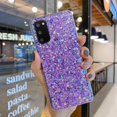 thumbnail image 3 of Galaxy S22 Ultra Glitter Case, Cute Sparkle Bling Shiny Slim Soft Reflective Clear TPU Rubber Bumper for Girl Women Protective Cover for Samsung Galaxy S22 Ultra (Purple), 3 of 15