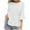 White-01, variant on Mittory Women's Peplum Tops 3/4 Lantern Sleeve Crewneck Loose Babydoll Shirt Blouse