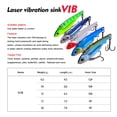 thumbnail image 4 of Señuelo de Pesca FLhrweasw VIB Metal Ojos 3D Vibración Que Se Hunde Cebo Duro Pesca Lubina, 4 of 7