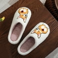 thumbnail image 5 of Xfvqtps Women Fluffy Slippers Cute Puppy Embroidery Versatile Indoor Home Funny Winter Non-Slip Plush Slippers White, 5 of 9