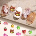 thumbnail image 4 of GHSOHS Press on Nails Nail Kit Nail Charms 3D Nail Jewelry 7 Styles With Bow Strawberry Small Animal Stereo Jewelry Mixed Nail Drill for DIY Craft Nail Supplies Set, 4 of 4