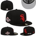 thumbnail image 2 of M.L.B Chicago White Sox Gorra Hombres Mujeres De Béisbol Sombrero De Ala Plana Completo Cerrado, 2 of 3