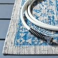 thumbnail image 3 of SAFAVIEH Courtyard Desi Medallion Indoor/Outdoor Area Rug, Grey/Navy, 5'3" x 7'7", 3 of 9