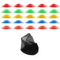 thumbnail image 2 of LJNYFDC Soccer Training Cones 25Pcs Football Training Cones Vibrant Color Smooth Edge Burr Free Flexible Soccer Cones with Storage Versatile Training Tool, 2 of 6