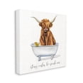 thumbnail image 3 of Stupell Industries Highland Cattle Bathtub Stay Calm Soak On Phrase, 17 x 17, Design by Donna Brooks, 3 of 7