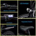 thumbnail image 4 of ZNH Electric Bike for Adults, 500W Motor, 26" Commuting E-Bike with Hidden 374.4Wh Battery, 7-Speed Gear, LCD Display, UL 2849, 4 of 11