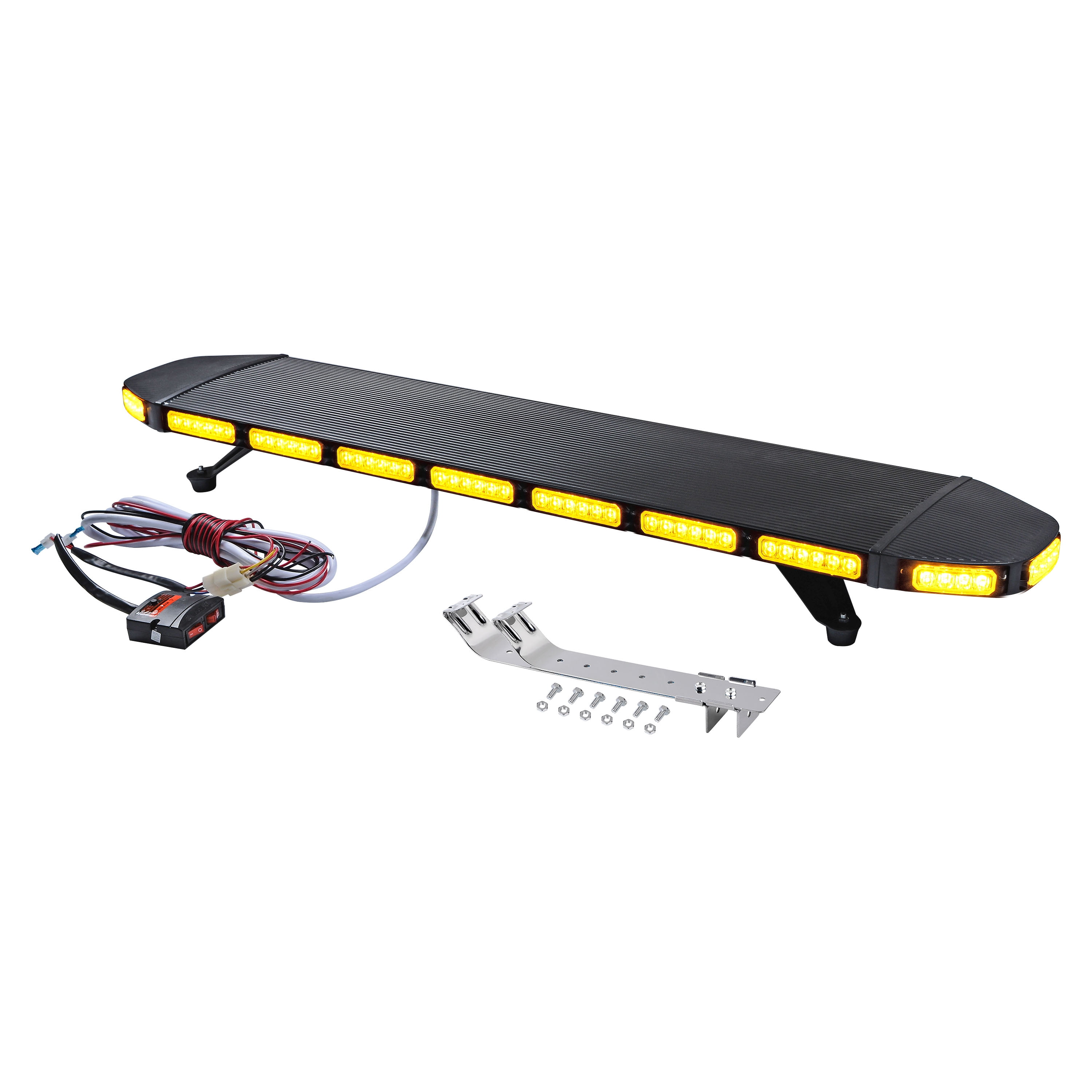 324W 108LED AMBER Emergency Warning Rooftop Car Truck Strobe Light Bar