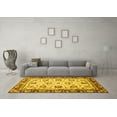 thumbnail image 3 of Ahgly Company Machine Washable Indoor Rectangle Oriental Yellow Traditional Area Rugs, 2' x 5', 3 of 4