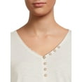 thumbnail image 4 of Time and Tru Women's Short Sleeve Henley, 4 of 5