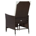thumbnail image 6 of vidaXL Outdoor Recliner Chair Patio Lounge Chair with Cushions Poly Rattan, 6 of 7