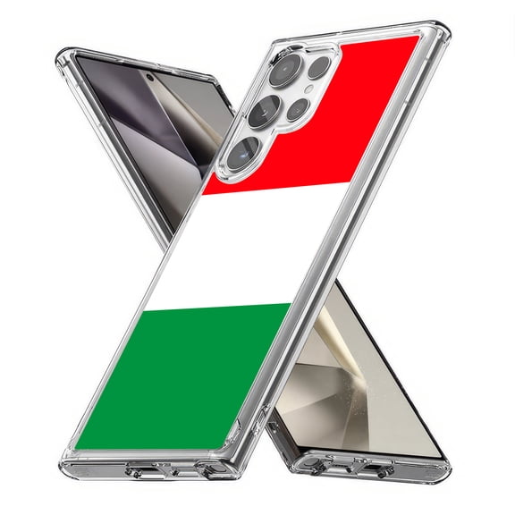 TalkingCase Slim Fit Phone Case Compatible for Samsung Galaxy S24 Ultra(Not S24, S24 Plus), Flag Italy Print, Lightweight,Flexible, USA Print