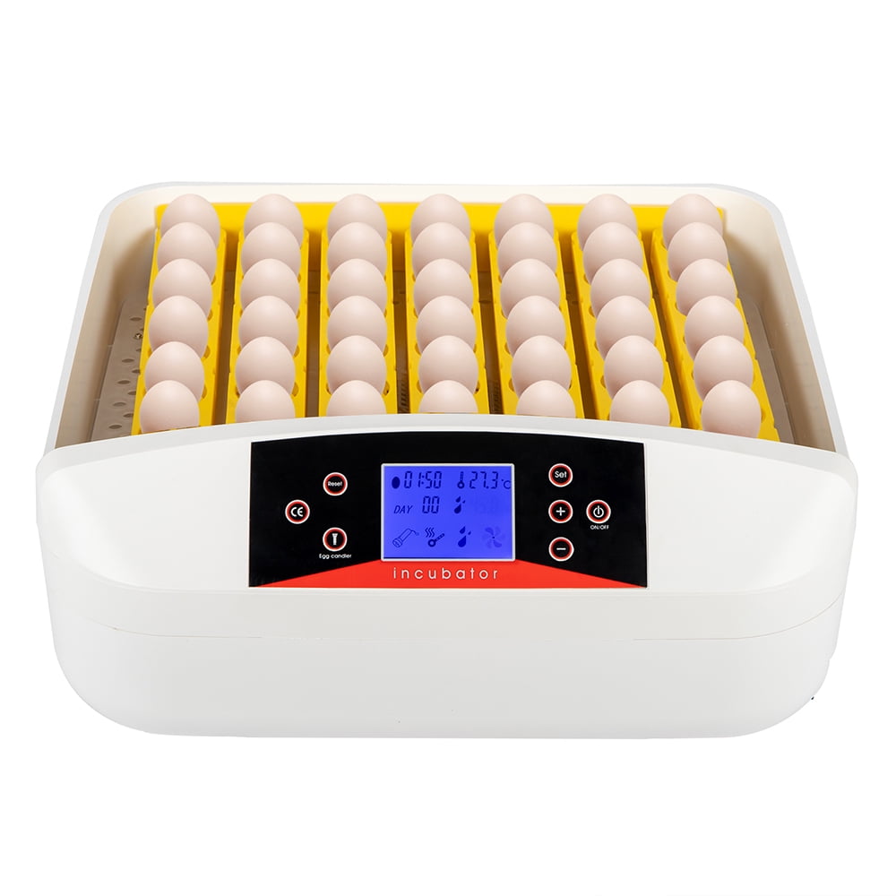 Kepooman 55 Egg Clear Fully Automatic Egg Incubator, Chicken Poultry Hatcher with Egg Candler, White Kepooman 55 Egg Clear Fully Automatic Egg Incubator, Chicken Poultry Hatcher with Egg Candler, White