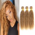 thumbnail image 1 of Hair Bundles Hiaplame, rizado y rubio miel, 30 a 40 cm, 300 g, 1 of 9