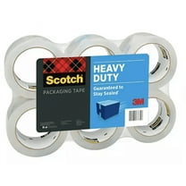 Scotch Heavy Duty Shipping Packaging Tape, 1.88" x 60.15 yd, 6-Pack