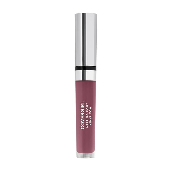 COVERGIRL Melting Pout Vinyl Vow, Kiss Kiss, 0.11 oz, Lip Gloss, High Shine, Lipstick, Shiny Lip Gloss, Hydrating Lip Gloss, Full Coverage Color