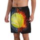 thumbnail image 2 of Fotbe Tennis Ball In Fire And Water Trajes de Baño Estampados para Hombre, Shorts de Verano de Secado Rápido, Ropa de Playa, Bañadores-Small, 2 of 6