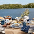 thumbnail image 3 of Lenox Blue Bay Melamine Dinnerware 20-Piece Set, 3 of 7