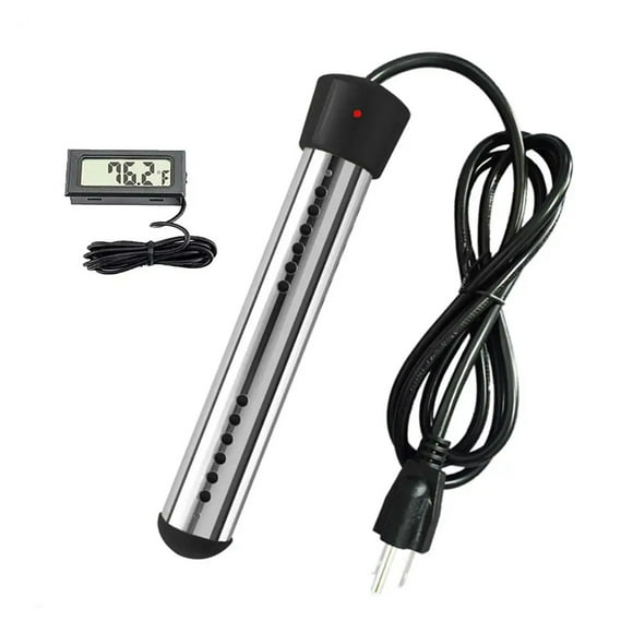 Portable Pool Water Heater 120V 1500W Immersion Electric Heater With Digital Thermometer For Inflatable Pool Bathtub ,Fast Heating