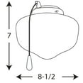 thumbnail image 2 of AirPro Collection One-Light Ceiling Fan Light, 2 of 4
