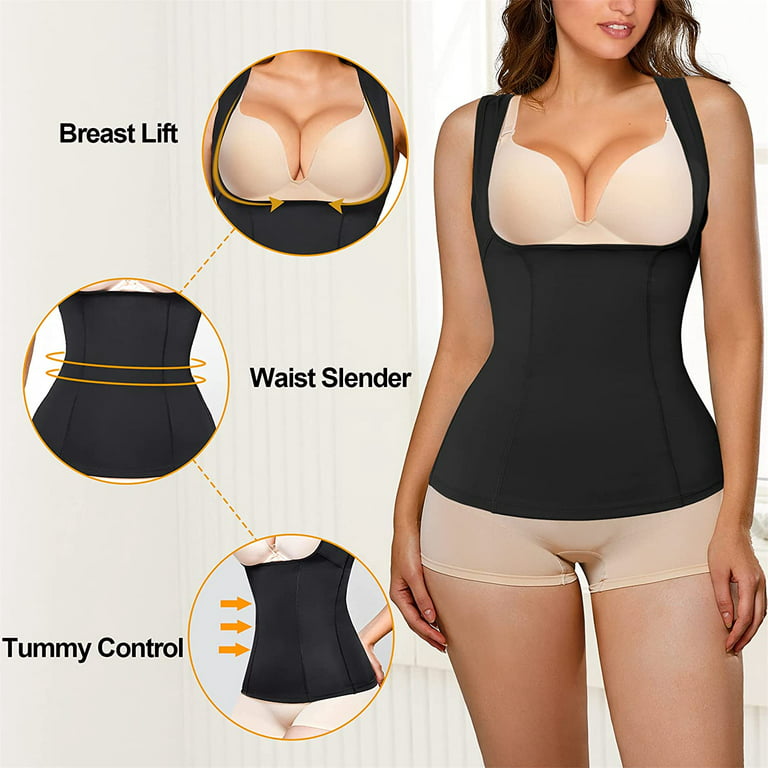 Nebility Womens' Waist Trainer Open Bust Tummy Control Bodysuit
