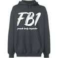 thumbnail image 2 of OXI Hoodie Sweatshirt - Female Body Inspector, Basic Casual Hoodie for Men's and Women Fleece Hoodie Long Sleeve - Charcoal Large, 2 of 3