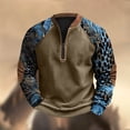 thumbnail image 5 of Dovford Clothing Men, Men'S Vintage Camouflage Print Zip-Up Sweatshirt, Stand Collar Sweatshirt, 5 of 5