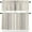 Gray Beige, variant on Beige Striped Kitchen Curtains, Midnight Blue Geometric Simple Retro 3-Piece Kitchen Curtain Valance and Tiers Set 24 Inch Length, Rod Pocket Half Window Curtains for Cafe Living Room Bathroom