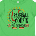 thumbnail image 4 of Inktastic Baseball Cousin Pass the Snacks Boys or Girls Toddler T-Shirt, 4 of 5