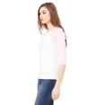 thumbnail image 2 of Women's Baby Rib 3/4 Sleeve Contrast Raglan T-Shirt, 2 of 3
