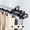 Black, variant on Central Design 4774-997 0.8125 in. Giles Double Curtain Rod with 120 to 170 in. Extension, Cocoa