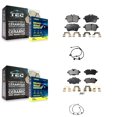 thumbnail image 1 of Positive Plus Front Rear Semi-Metallic Disc Brake Pads and Wear Sensors Kit for Car Mini Cooper 1.6L with 294mm Diameter Rotor KPW-100031, 1 of 8