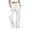 White, variant on Tqcoqu Women's Satin Wide Leg Pajama Pants,Elastic High Waist Side Pockets Silky Loungewear Sleep Trousers,Black Women's S-XXXL