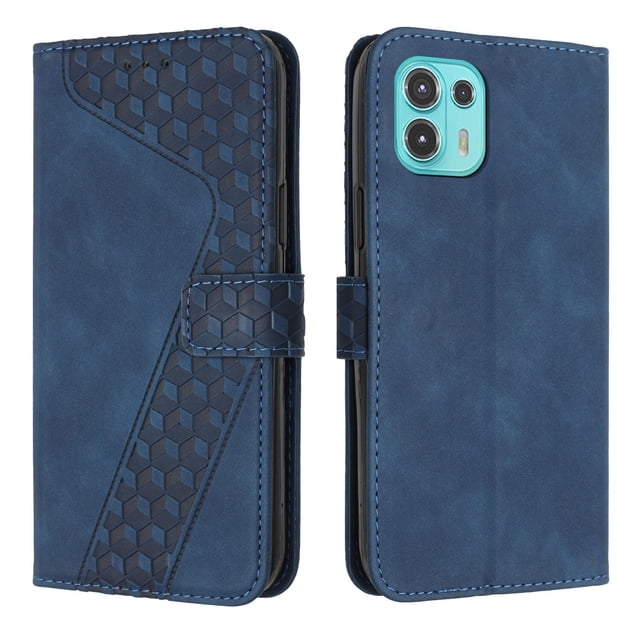 Compatible with Motorola Moto Edge 20 Fusion Case Wallet Design with Card Slots Magnetic Closure Cover