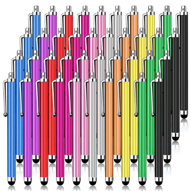 Lápiz capacitivo YITIAOXIAOYU, paquete de 40, 10 colores universales