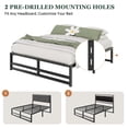 thumbnail image 6 of Amolife Full Size 14'' Metal Platform Bed Frame with Large Under Bed Storage Space, Black, 6 of 10