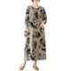 thumbnail image 1 of Vestido de manga larga vintage para mujer Vestido de fiesta bohemio suelto con bolsillo lateral Abanopi Vestido de mujer, 1 of 7