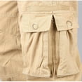 thumbnail image 6 of IROINNID Cargo Pants for Men Outdoor Relaxed Fit Casual Straight Leg Lightweight Pants with Multi Pocket,Khaki, 6 of 9