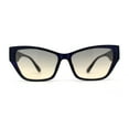 thumbnail image 1 of Womens Mod Squared Cat Eye Sunglasses Navy Brown, 1 of 4