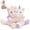 pink&white-unicorn, variant on MorisMos Freezable & Microwavable Sloth Stuffed Animals Duo,Heating Pads Plushies,Long-Arms Hugging Sloth Plush Toys