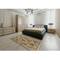 thumbnail image 4 of Ahgly Company Indoor Rectangle Mid-Century Modern Brown Oriental Area Rugs, 2' x 5', 4 of 6